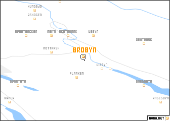 map of Brobyn