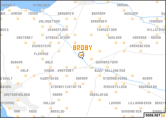 map of Broby