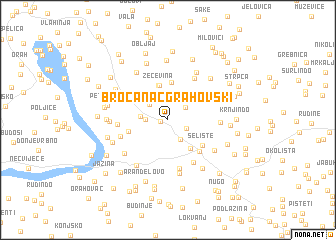 map of Broćanac Grahovski