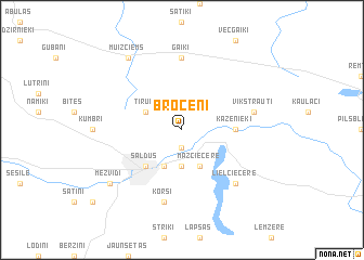 map of Brocēni