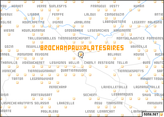 map of Brochamp aux Plates Aires
