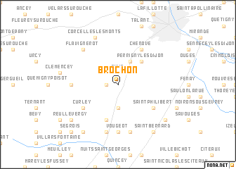map of Brochon