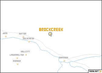 map of Brock Creek