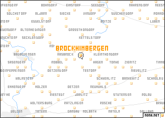 map of Brockhimbergen