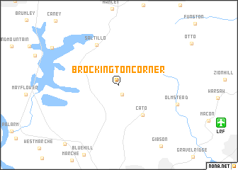 map of Brockington Corner