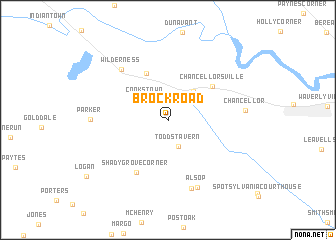 map of Brockroad