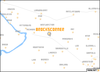 map of Brocks Corner