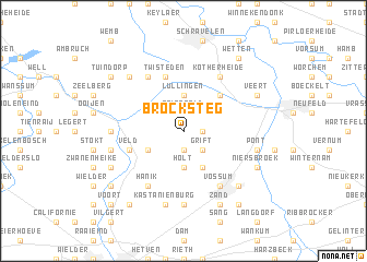 map of Brocksteg