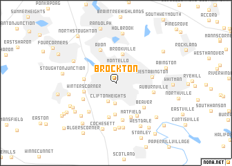map of Brockton