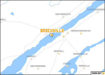 map of Brockville