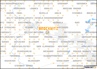 map of Brockwitz