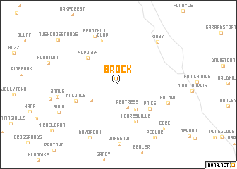 map of Brock