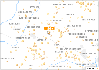 map of Brock