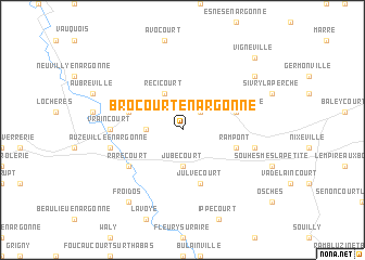 map of Brocourt-en-Argonne