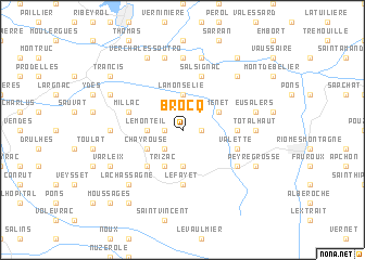 map of Brocq