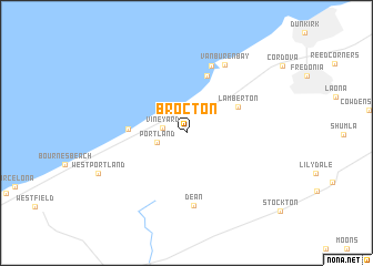 map of Brocton