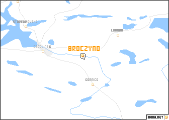 map of Broczyno