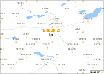 map of Brodaiži