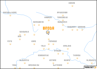 map of Broda