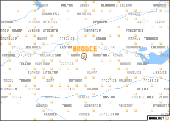 map of Brodce