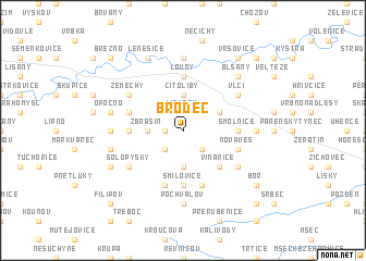 map of Brodec