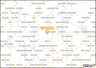 map of Brodek