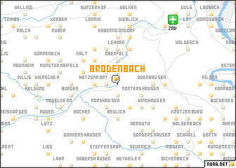 map of Brodenbach