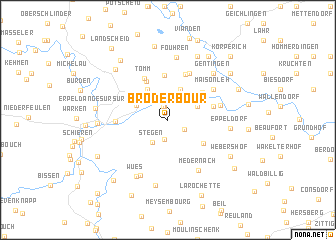 map of Broderbour