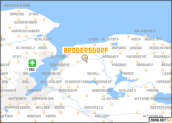 map of Brodersdorf