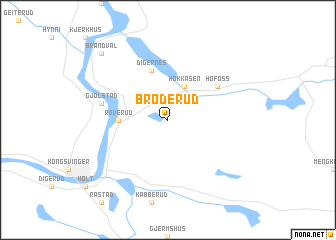 map of Brøderud