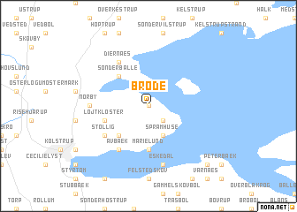 map of Brøde