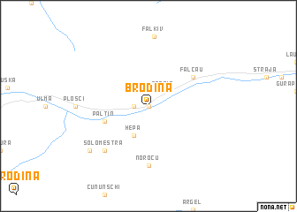 map of Brodina