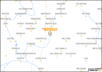 map of Brodki