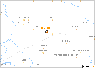 map of Brodki