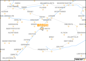 map of Brodki