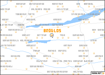 map of Brødløs