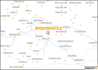 map of Brod Moravice