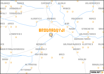 map of Brod nad Dyjí