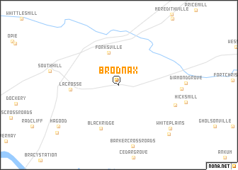 map of Brodnax