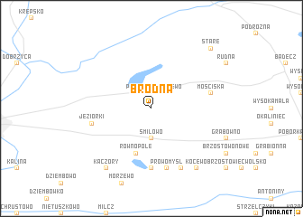 map of Brodna