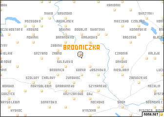 map of Brodniczka