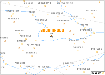 map of Brodnikovo