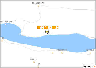 map of Brodnikovo