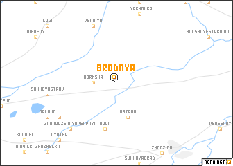 map of Brodnya