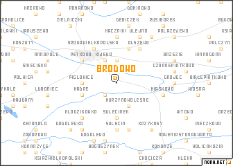 map of Brodowo