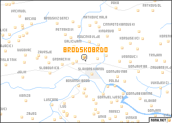 map of Brodsko Brdo