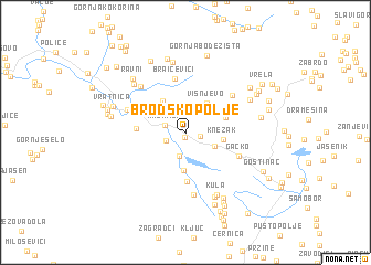 map of Brodsko Polje