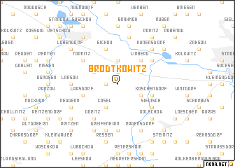 map of Brodtkowitz