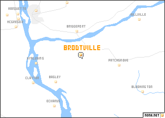 map of Brodtville