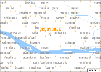 map of Brody Duże